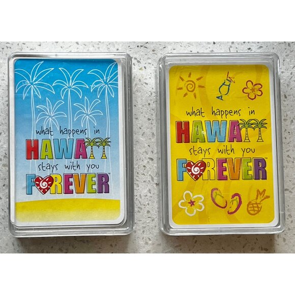 Hawaii Forever Island Heritage Playing Cards Set Of 2, one is sealed Games - Picture 1 of 4